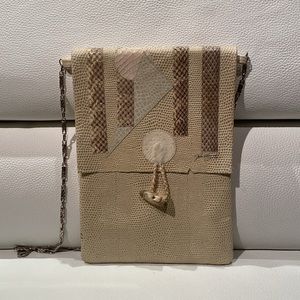 Vintage Snakeskin Purse Signed